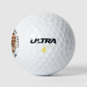 Fröhliches Papa-Foto Golfball (Logo)