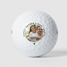 Fröhliches Papa-Foto Golfball