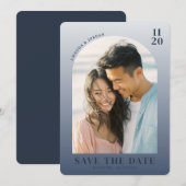Fröhliches Pastell Romantisches Foto Save The Date (Vorne/Hinten)