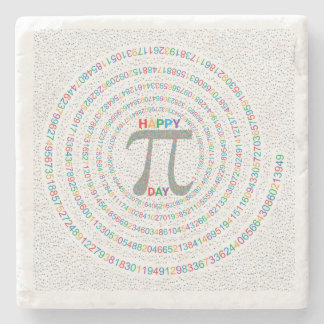 Fröhliches Pi-Tag-Plakat – Moderne Mathe-Wandkunst Steinuntersetzer