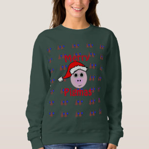 Fröhliches Pigmas, hässliche Weihnachtsstrickjac Sweatshirt