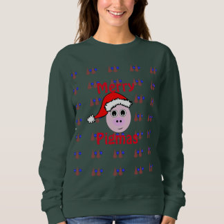 Fröhliches Pigmas, hässliche Weihnachtsstrickjacke Sweatshirt