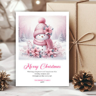 Fröhliches Pinkmas-Download-Festtags-Szene Weihnac Feiertagskarte