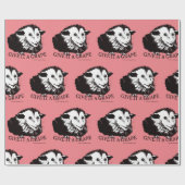 fröhliches Possum-Wrapping-Papier Geschenkpapier (Flach)