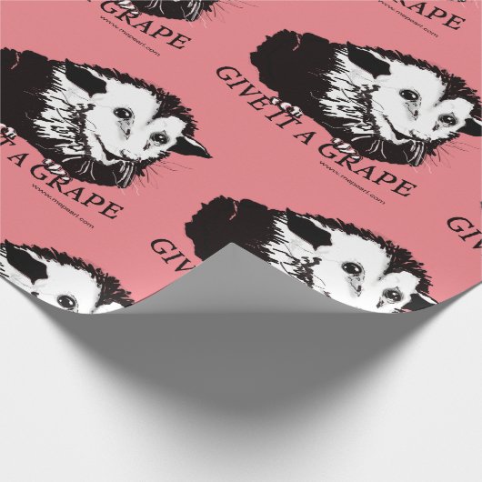 fröhliches Possum-Wrapping-Papier Geschenkpapier (Ecke)