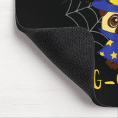 Fröhliches Pug-O-Ween Lustiger Hund Pug Halloween Mousepad (Ecke)