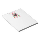 Fröhliches Pugmas Notizbuch Notizblock (angewinkelt)
