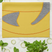 Fröhliches Pumkin Costume Design Halloween Orange Geschirrtuch (Gefaltet)