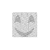 Fröhliches Pumkin Costume Design Halloween Orange Gummistempel (Prägung)