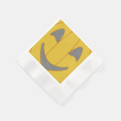 Fröhliches Pumkin Costume Design Halloween Orange Serviette (Ecke)