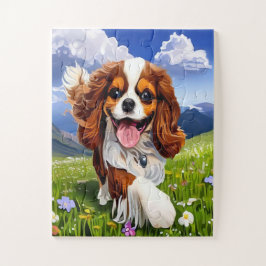 Fröhliches Puppy-Puzzle Puzzle