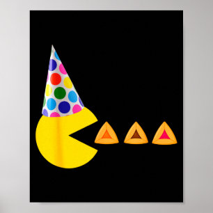 Fröhliches Purim-Videospiel, das Hamantashen-König Poster