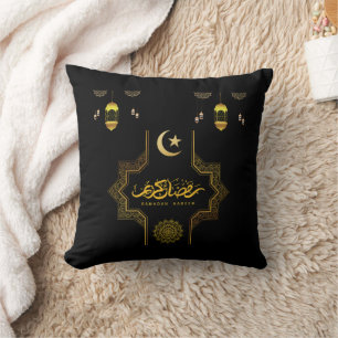 Fröhliches Ramadan Kareem -Eid Mubarak Wünsche Fe Kissen