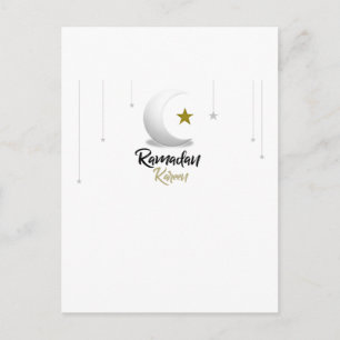 Fröhliches Ramadan Kareem Elegantes islamisches Ha Postkarte