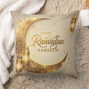 Fröhliches Ramadan Kareem Golden Mond Kissen