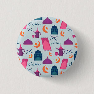 Fröhliches Ramadan-Muster Button