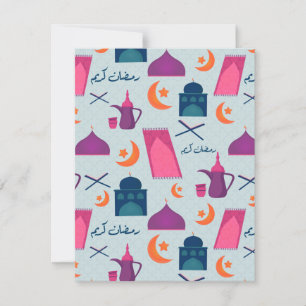 Fröhliches Ramadan-Muster Feiertagskarte