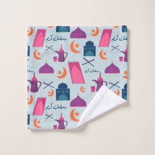 Fröhliches Ramadan-Muster Waschlappen