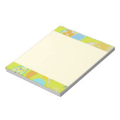 Fröhliches Randdesign Notepad Notizblock (Rotiert)