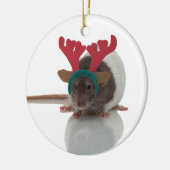 Fröhliches Ratmas Keramik Ornament (Links)