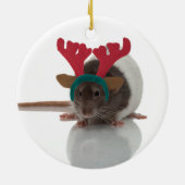 Fröhliches Ratmas Keramik Ornament (Hinten)
