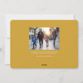 Fröhliches Retro-Schwarzgold Neujahrs-Foto Feiertagskarte (Rückseite)