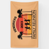 Fröhliches, Retro-Wiedersehen-Begrüßungsbanner Banner (Vertikal)