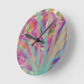 Fröhliches Riff Runde Wanduhr (Winkel)