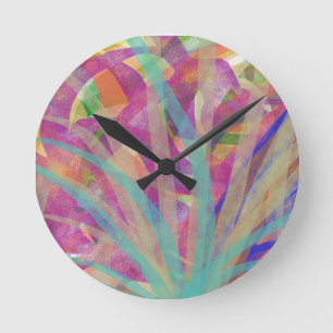 Fröhliches Riff Runde Wanduhr