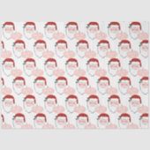 Fröhliches Rosa und Roter Weihnachtsmann | HO Seidenpapier (Vorderseite)