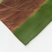 Fröhliches Rotes Eichhörnchen Fleecedecke (Ecke)