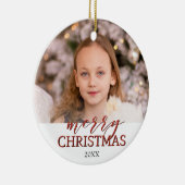 Fröhliches rotes Funkeln der Keramik Ornament (Rechts)