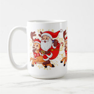 **"Fröhliches Santa-Claus-Design – Lustig und Fest Kaffeetasse