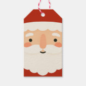 Fröhliches Santa-Gesicht Weihnachtsgeschenk-Anhäng Geschenkanhänger (Vorderseite)