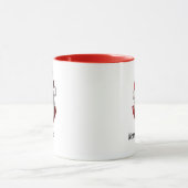 Fröhliches Santa-Potrait Weihnachts-Kombimug Tasse (Zentrum)