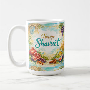 Fröhliches Schawuot-Geschenk, Wochenfest, jüdische Kaffeetasse