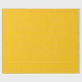 Fröhliches Schweizer Polka Dot Muster Sommergelb Geschenkpapier (Flach)