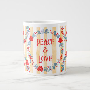 Fröhliches skandinavisches Weihnachten Jumbo-Tasse