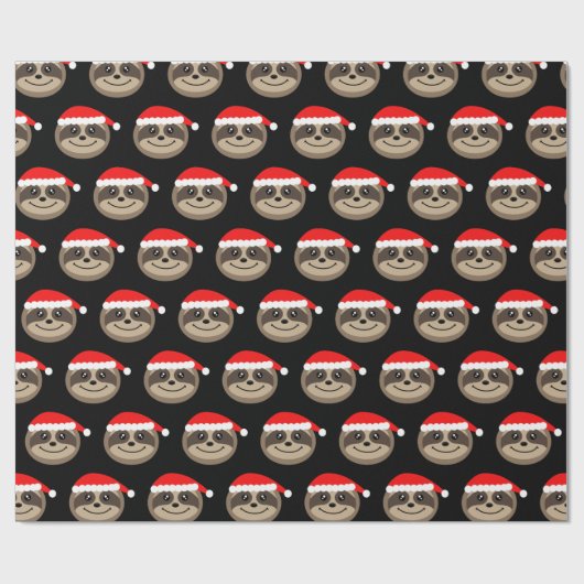 Fröhliches Slothmas Geschenkpapier (Flach)