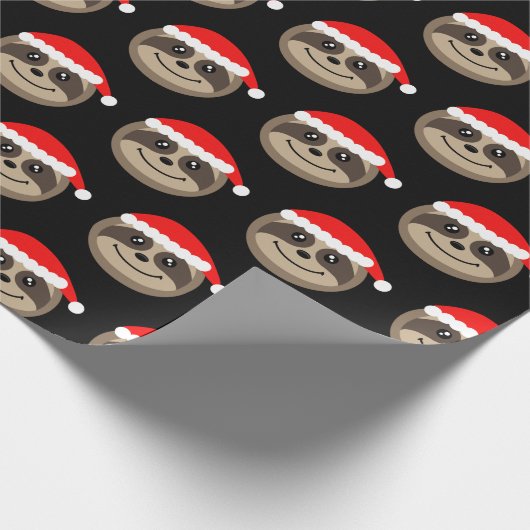 Fröhliches Slothmas Geschenkpapier (Ecke)
