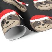 Fröhliches Slothmas Geschenkpapier (Rolleneckpunkt)