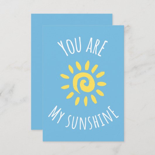 Fröhliches Sonnendesign Dankeskarte (Vorne/Hinten)