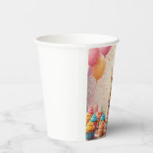 Fröhliches Sonnenfest mit Cupcakes Pappbecher (Rechts)