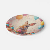 Fröhliches Sonnenfest mit Cupcakes Pappteller (Schrägansicht)