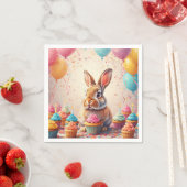 Fröhliches Sonnenfest mit Cupcakes Serviette (Beispiel)