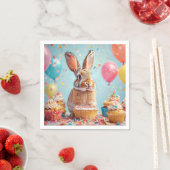 Fröhliches Sonnenfest mit Cupcakes Serviette (Beispiel)