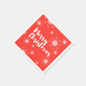 fröhliches, spielerisches Design frohe Weihnachten Serviette (Ecke)
