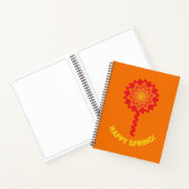 Fröhliches Spiralnotizbuch Frühling Notizblock (Innenseite)