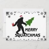 Fröhliches Squatchmas Einladung (Vorderseite)