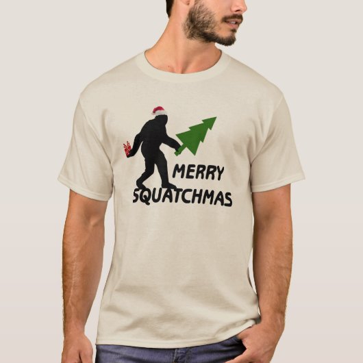 Fröhliches Squatchmas T-Shirt (Vorderseite)